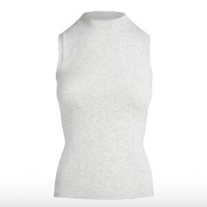 SKIMS Women's Grey Mock Neck Tank Top - Size M/L